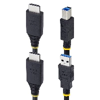 StarTech.com 10ft (3m) HDMI and USB 5Gbps KVM Cable, 4K 60Hz, HDMI 2.0 and USB Combo Cable for KVM Switches, 3.1 m, USB, USB, HDMI, Black, HDMI + USB 3.2 Gen 1 Type-A
