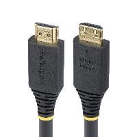 StarTech.com 20ft (6.1m) High Speed HDMI Cable with Gripping Connectors, 4K 60Hz/1440p 144Hz, HDR10/HDCP 2.2/ARC, 18Gbps, UHD HDMI 2.0 Cord for TV/Monitor/Display, TPE Jacket, 6.1 m, HDMI Type A (Standard), HDMI Type A (Standard), 18 Gbit/s, Audio Return Channel (ARC), Black