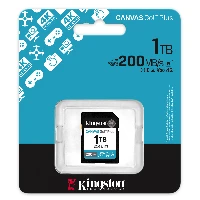 Kingston Technology Canvas Go Plus 1TB SDXC Canvas Go Plus Gen4 200MB/s C10 UHS-I U3 V30, 1 TB, SDXC, Class 10, UHS-I, 200 MB/s, 160 MB/s