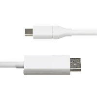 StarTech.com 6ft (2m) USB-C to DisplayPort 1.2 Cable, Bidirectional, 4K 60Hz, White Video Adapter Cord for Apple MacBook Pro / Air M1 M2 M3 M4, Mac Mini / Studio, Thunderbolt Compatible, 1.9 m, DisplayPort, USB Type-C, Male, Male, Straight