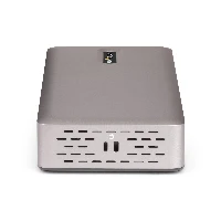 StarTech.com Triple-Monitor USB4 Docking Station, 4K 60Hz HDMI or DisplayPort, 100W Laptop Charging, 2.5GbE, USB-C Multi-Monitor Dock, Driverless, Wired, USB4, 3.5 mm, 10,100,1000,2500 Mbit/s, Grey, 40 Gbit/s