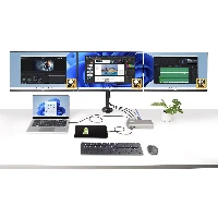 StarTech.com Triple-Monitor USB4 Docking Station, 4K 60Hz HDMI or DisplayPort, 100W Laptop Charging, 2.5GbE, USB-C Multi-Monitor Dock, Driverless, Wired, USB4, 3.5 mm, 10,100,1000,2500 Mbit/s, Grey, 40 Gbit/s