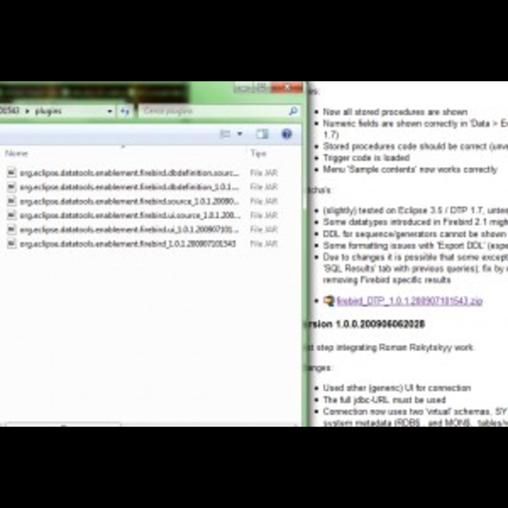 WTP firebird plugin installation