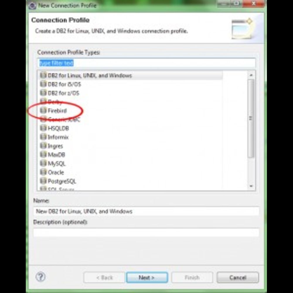 WTP Firebird connection profile available