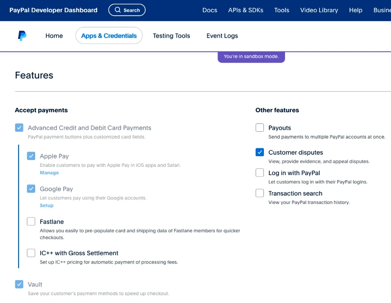PayPal Advanced Checkout