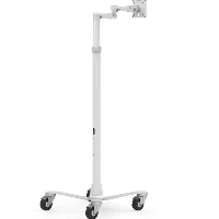 Compulocks iPad Mini 8.3 Space Enclosure Medical Rolling Cart Extended - Carrello - per tablet - bloccabile - medico - bianco - dimensione schermo 8.3 - interfaccia montaggio VESA - per Apple iPad mini (6 generazione)