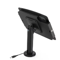 Compulocks iPad Mini 8.3 Space Enclosure Tilting Stand 8 - Supporto - per tablet - totem ad alloggiamento inclinabile - bloccabile - alluminio ad alta purezza - nero - dimensione schermo 8.3 - supporto a pavimento - per Apple iPad mini (6 generazione