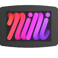 Compulocks iPad Mini 8.3 Space Enclosure Tilting Stand 8 - Supporto - per tablet - totem ad alloggiamento inclinabile - bloccabile - alluminio ad alta purezza - nero - dimensione schermo 8.3 - supporto a pavimento - per Apple iPad mini (6 generazione