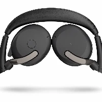 Jabra Evolve2 65 Flex UC Stereo - Cuffie con microfono - on-ear - Bluetooth - senza fili - eliminazione rumore attivata - USB-A - nero - con wireless charging pad - Ottimizzato per UC