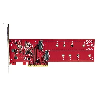 StarTech.com Adattatore PCI Express M.2 NVMe - Scheda Adattatore PCIe 4.0 x8 x16 a Doppio SSD M.2  NVMe or AHCI, 7.8Gbps per Disco - Biforcazione richiesta - Comp. Windows/Linux (DUAL-M2-PCIE-CARD-B) - Adattatore interfaccia - M.2 - slot d'espansione per