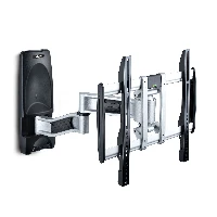 StarTech.com Articulating TV Wall Mount, VESA Wall Mount Supports 65 inch/99lb/Flat/Curved TVs, Retractable Low Profile Wall Mount TV Bracket, Adjustable Corner TV Wall Mount, Swivel/Rotation/Tilt (TV-WALL-MOUNT-65FS) - Kit montaggio (montaggio a muro, 2