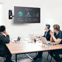 StarTech.com Articulating TV Wall Mount, VESA Wall Mount Supports 65 inch/99lb/Flat/Curved TVs, Retractable Low Profile Wall Mount TV Bracket, Adjustable Corner TV Wall Mount, Swivel/Rotation/Tilt (TV-WALL-MOUNT-65FS) - Kit montaggio (montaggio a muro, 2