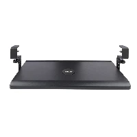 StarTech.com Under-Desk Keyboard Tray, Clamp-on Keyboard Holder, Supports up to 12kg (26.5lb), Sliding Keyboard and Mouse Drawer with C-Clamps, Height Adjustable Keyboard Tray - Black - Ergonomic Keyboard Tray (KEYBOARD-TRAY-CLAMP1) - Keyboard tray - mont