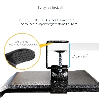 StarTech.com Under-Desk Keyboard Tray, Clamp-on Keyboard Holder, Supports up to 12kg (26.5lb), Sliding Keyboard and Mouse Drawer with C-Clamps, Height Adjustable Keyboard Tray - Black - Ergonomic Keyboard Tray (KEYBOARD-TRAY-CLAMP1) - Keyboard tray - mont