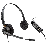 HP Poly EncorePro 525 Microsoft Teams Certified Stereo with USB-A Headset, Wired, Calls/Music, 74 g, Headset, Black