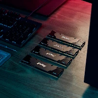 Kingston Technology FURY 64GB 3600MT/s DDR4 CL16 DIMM (Kit of 4) 1Gx8 Renegade Black, 64 GB, 4 x 16 GB, DDR4, 288-pin DIMM
