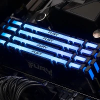 Kingston Technology FURY 128GB 3200MT/s DDR4 CL16 DIMM (Kit of 4) Renegade RGB, 128 GB, 4 x 32 GB, DDR4, 288-pin DIMM