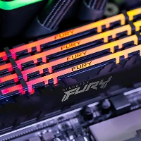Kingston Technology FURY 128GB 3200MT/s DDR4 CL16 DIMM (Kit of 4) Renegade RGB, 128 GB, 4 x 32 GB, DDR4, 288-pin DIMM