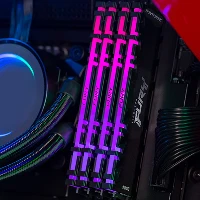Kingston Technology FURY 128GB 3200MT/s DDR4 CL16 DIMM (Kit of 4) Renegade RGB, 128 GB, 4 x 32 GB, DDR4, 288-pin DIMM