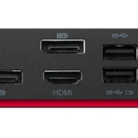 Lenovo 40B50090IT, Wired, USB 3.2 Gen 1 (3.1 Gen 1) Type-C, 3.5 mm, 100,1000 Mbit/s, Black, 4K Ultra HD