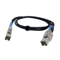 QNAP CAB-PCIE10M-8644-4X, 1 m, SFF-8644 4X, SFF-8644 4X, Straight, Straight, Black