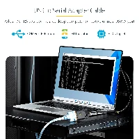 StarTech.com 3ft (1m) USB to Serial Adapter Cable, COM Retention, Interchangeable Screws/Nuts, USB-A to DB9 RS232, FTDI IC, ESD Protection, Windows/macOS/Linux, Black, 1 m, USB Type-A, RS-232, Male, Male