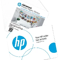 HP Advanced Photo Paper, Glossy, 65 lb, 5 x 5 in. (127 x 127 mm), 20 sheets, Carpeted, 250 g/m, Inkjet, 5x5