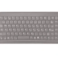 CHERRY EZClean, Keyboard cover, Black, Transparent