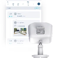 D-Link 2K QHD Outdoor Wi-Fi Camera, IP security camera, Outdoor, Wired & Wireless, Amazon Alexa & Google Assistant, Ceiling/Wall/Pole, White