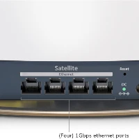 NETGEAR Orbi 860 AX6000 WiFi Satellite, White, Internal, Mesh satellite, 180 m, Tri-band (2.4 GHz / 5 GHz / 5 GHz), Wi-Fi 6 (802.11ax)