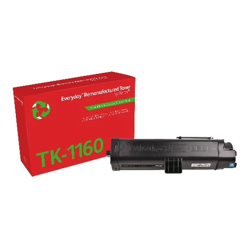 Everyday Black Remanufactured Toner by compatible with Kyocera TK-1160, Standard capacity, 7200 pages, Black, 1 pc(s)