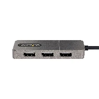 StarTech.com 3-Port USB-C Multi-Monitor Adapter, USB Type-C to 3x DisplayPort 1.4 MST Hub, Triple 4K 60Hz DP Laptop Display Extender / Splitter, HDR, Extra-Long Built-In Cable - Windows Only, USB Type-C, DisplayPort output, 4096 x 2160 pixels