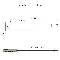 StarTech.com 3-Port USB-C Multi-Monitor Adapter, USB Type-C to 3x DisplayPort 1.4 MST Hub, Triple 4K 60Hz DP Laptop Display Extender / Splitter, HDR, Extra-Long Built-In Cable - Windows Only, USB Type-C, DisplayPort output, 4096 x 2160 pixels