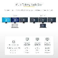 StarTech.com 3-Port USB-C Multi-Monitor Adapter, USB Type-C to 3x DisplayPort 1.4 MST Hub, Triple 4K 60Hz DP Laptop Display Extender / Splitter, HDR, Extra-Long Built-In Cable - Windows Only, USB Type-C, DisplayPort output, 4096 x 2160 pixels