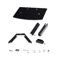 StarTech.com Floating Wall-Mounted AV Shelf, Adjustable Height Shelf For Under TV, Organize A/V Equipment On Black Tempered Glass Shelf, Black, Tempered glass, 7 kg, Aluminium, Plastic, Steel, Wall, 1 shelves