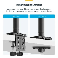 StarTech.com Monitor Desk Mount for up to 49in 329 Ultrawide Curved Screens, Mechanical Spring Arm, C-Clamp/Grommet, Tool-Less Adjustment, Max 44lb/20kg, Clamp/Grommet, 20 kg, 43.2 cm (17