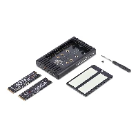 StarTech.com Dual-Bay M.2 NVMe Enclosure and Standalone Duplicator, 11 NVMe Cloner and SSD Enclosure, USB-C 10Gbps, Dual M.2 NVMe Reader and Offline Cloner, TAA, SSD enclosure, M.2, M.2, 10 Gbit/s, USB connectivity, Black