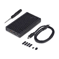 StarTech.com Dual-Bay M.2 NVMe Enclosure and Standalone Duplicator, 11 NVMe Cloner and SSD Enclosure, USB-C 10Gbps, Dual M.2 NVMe Reader and Offline Cloner, TAA, SSD enclosure, M.2, M.2, 10 Gbit/s, USB connectivity, Black