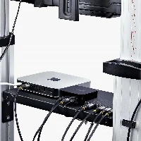 StarTech.com Rolling TV Cart/Stand On Wheels For 60-100inch Flat Screens Up To 220lb (100kg), Height Adjustment via Hand Crank, Mobile/Portable Trolley Mount, 152.4 cm (60