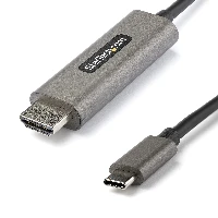 StarTech.com 13ft (4m) USB C to HDMI Cable 4K 60Hz w/ HDR10 - Ultra HD USB Type-C to 4K HDMI 2.0b Video Adapter Cable - USB-C to HDMI HDR Monitor/Display Converter - DP 1.4 Alt Mode HBR3, 4 m, HDMI Type A (Standard), USB Type-C, Male, Male, Straight