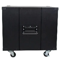 StarTech.com 4-Post 9U Mobile Open Frame Server Rack, Four Post Network Rack with Wheels, 19