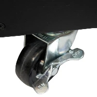 StarTech.com 4-Post 9U Mobile Open Frame Server Rack, Four Post Network Rack with Wheels, 19