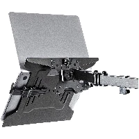 StarTech.com VESA Laptop Tray - Adjustable Monitor Arm Laptop Tray Secures Notebooks (4.5kg / 9.9lb) - 75x75 & 100x100 VESA Mount Holes - Ventilated - For Monitor Desk Mounts/Stands, Laptop arm, Black, Plastic, Steel, 4.5 kg, 75 x 75,100 x 100 mm, 420 mm