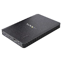 StarTech.com 4 Bay Thunderbolt 3 NVMe Enclosure, For M.2 NVMe SSD Drives, 1x DisplayPort Video/ 2x TB3 Downstream Ports, 40Gbps, 72W Power Supply, External Hard Drive Enclosure, SSD enclosure, M.2, M.2, 40 Gbit/s, USB connectivity, Black