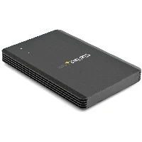 StarTech.com 4 Bay Thunderbolt 3 NVMe Enclosure, For M.2 NVMe SSD Drives, 1x DisplayPort Video/ 2x TB3 Downstream Ports, 40Gbps, 72W Power Supply, External Hard Drive Enclosure, SSD enclosure, M.2, M.2, 40 Gbit/s, USB connectivity, Black