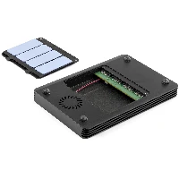 StarTech.com 4 Bay Thunderbolt 3 NVMe Enclosure, For M.2 NVMe SSD Drives, 1x DisplayPort Video/ 2x TB3 Downstream Ports, 40Gbps, 72W Power Supply, External Hard Drive Enclosure, SSD enclosure, M.2, M.2, 40 Gbit/s, USB connectivity, Black