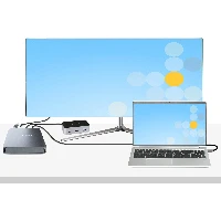 StarTech.com 4 Bay Thunderbolt 3 NVMe Enclosure, For M.2 NVMe SSD Drives, 1x DisplayPort Video/ 2x TB3 Downstream Ports, 40Gbps, 72W Power Supply, External Hard Drive Enclosure, SSD enclosure, M.2, M.2, 40 Gbit/s, USB connectivity, Black