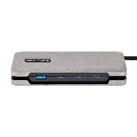 StarTech.com 4-Port USB-C Hub - 1x USB-A & 3x USB-C Ports - USB 3.2 Gen 2 (10Gbps) - Bus Powered - USB Type C Hub w/ 12.6in/32cm Wrap-Around Cable - Portable USB-C to USB-A Hub, Wired, USB 3.2 Gen 2 (3.1 Gen 2) Type-C, Grey, 10 Gbit/s, Plastic, USB