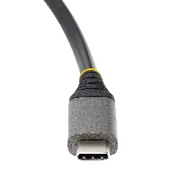 StarTech.com 4-Port USB-C Hub - 1x USB-A & 3x USB-C Ports - USB 3.2 Gen 2 (10Gbps) - Bus Powered - USB Type C Hub w/ 12.6in/32cm Wrap-Around Cable - Portable USB-C to USB-A Hub, Wired, USB 3.2 Gen 2 (3.1 Gen 2) Type-C, Grey, 10 Gbit/s, Plastic, USB