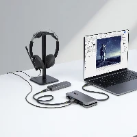 StarTech.com 4-Port USB-C Hub - 1x USB-A & 3x USB-C Ports - USB 3.2 Gen 2 (10Gbps) - Bus Powered - USB Type C Hub w/ 12.6in/32cm Wrap-Around Cable - Portable USB-C to USB-A Hub, Wired, USB 3.2 Gen 2 (3.1 Gen 2) Type-C, Grey, 10 Gbit/s, Plastic, USB